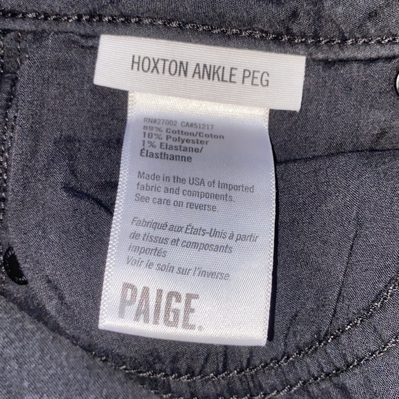 PAIGE | FADED BLK CROP SKINNY - Picture 6 of 6